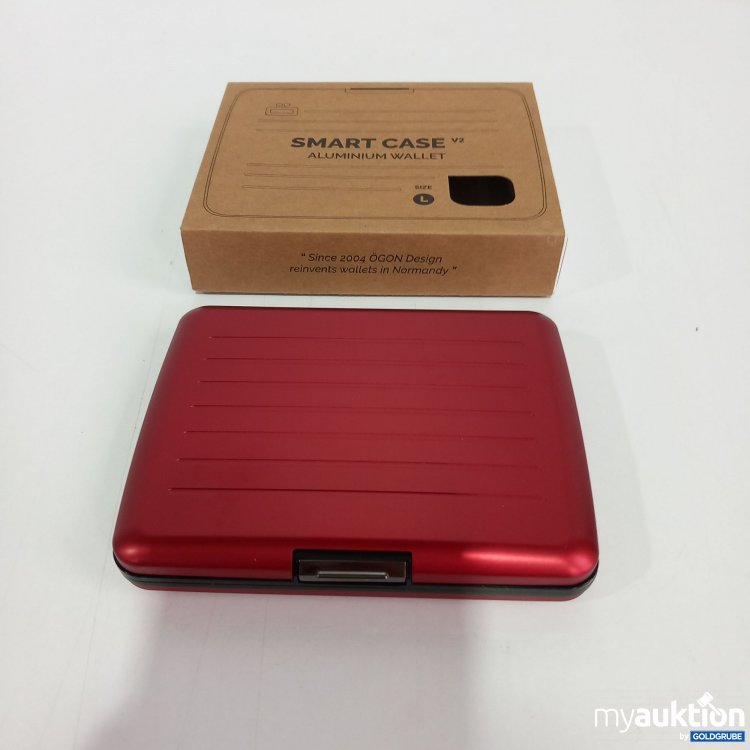 Artikel Nr. 361000 Artikel Nr. 361000: Smart Case V2 Aluminium Wallet rot L, 12x9 cm