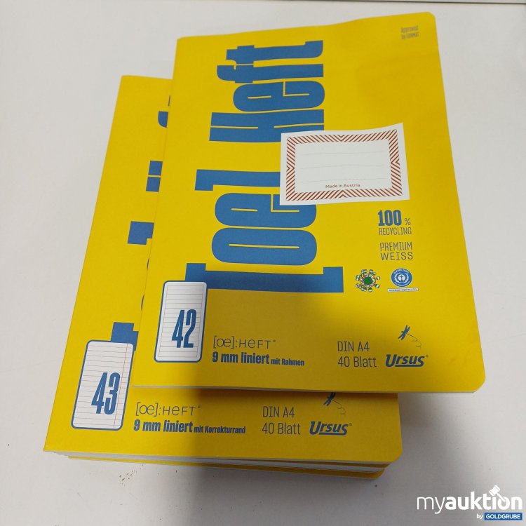 Artikel Nr. 895000: Ursus [OE] diverse DIN A4 Schulhefte 11Stk.