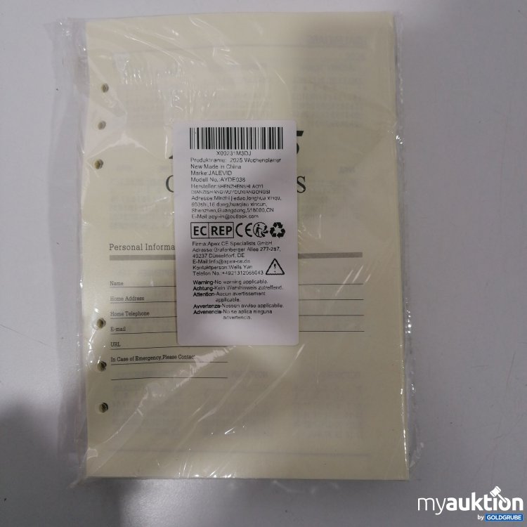 Artikel Nr. 896000 Artikel Nr. 896000: Wochenplaner