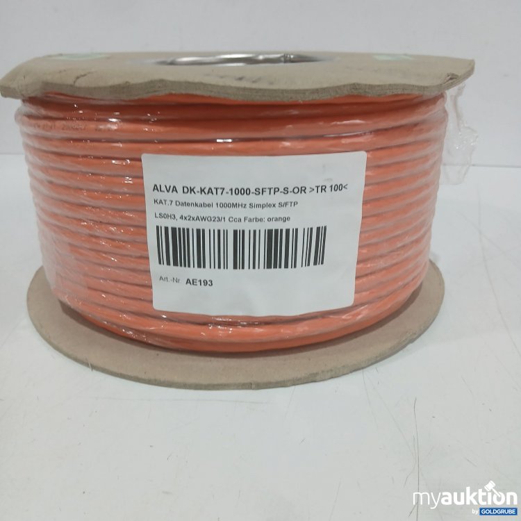 Artikel Nr. 992000 Artikel Nr. 992000: Alva DK-KAT7 Datenkabel 1000MHz Simplex Orange