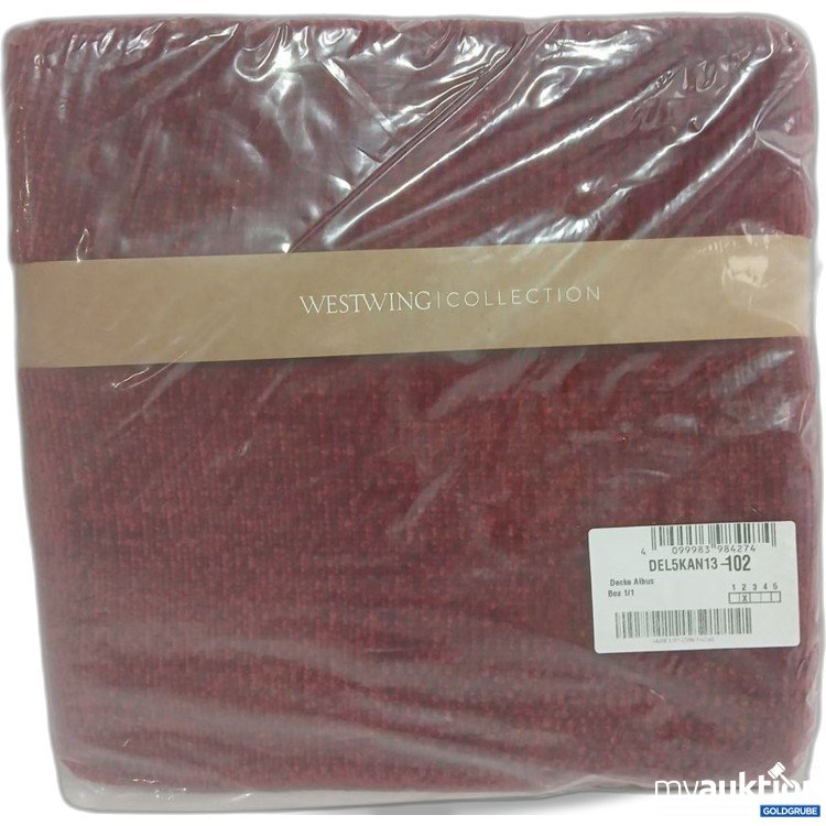 Artikel Nr. 994000 Artikel Nr. 994000: WESTWING COLLECTION Decke Albus wine red 130x170cm
