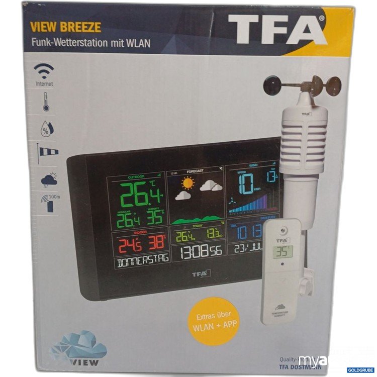 Artikel Nr. 447001 Artikel Nr. 447001: TFA View Breeze Funk-Wetterstation mit WLAN