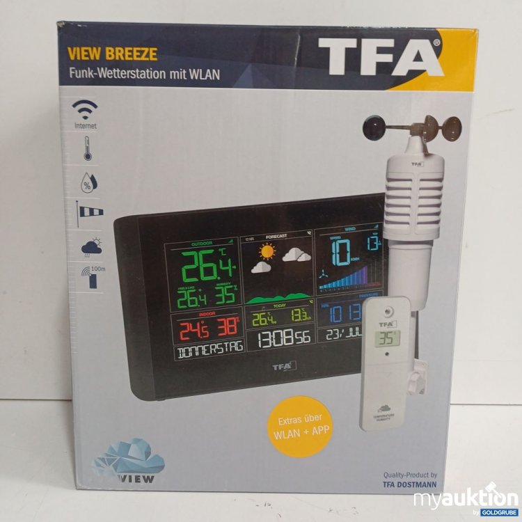 Artikel Nr. 447001 Artikel Nr. 447001: TFA View Breeze Funk-Wetterstation mit WLAN