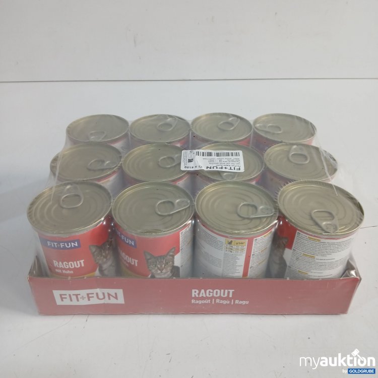Artikel Nr. 463001: Fit+Fun Katzenfutter Ragout mit Huhn 12x415g 