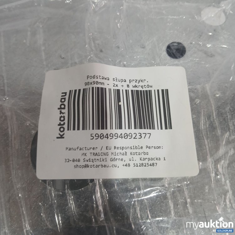 Artikel Nr. 873001: Kotarbau Mastabdeckung Basis 90x90mm 2Stk 