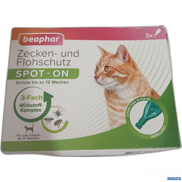 Artikel Nr. 951001: Beaphar Zecken und Flohschutz Spot-on 3Pipetten je 0,8ml 