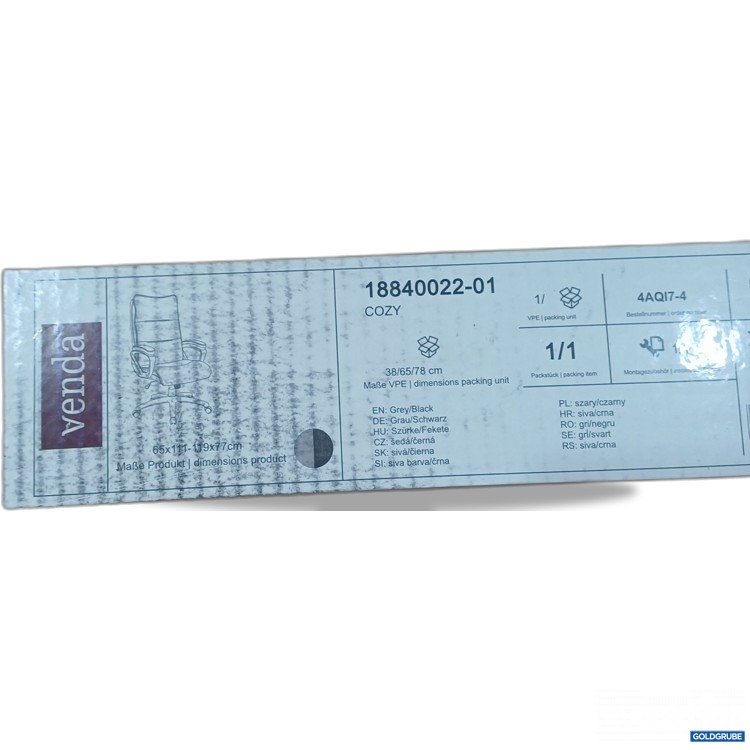 Artikel Nr. 961001: Xxx Lutz Cozy Stuhl grau/schwarz 18840022-01 