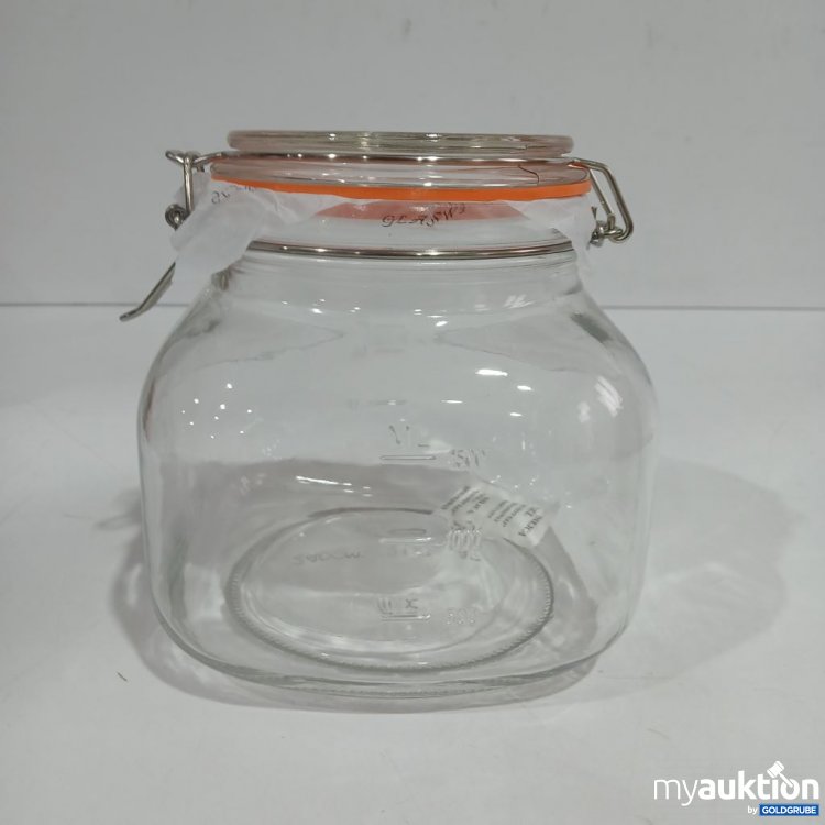 Artikel Nr. 964001: Glas Vorratsbehälter mit Bügelverschluss 2400ml
