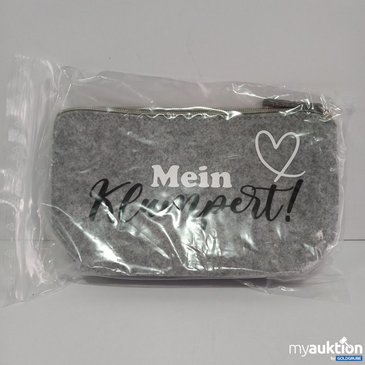 Artikel Nr. 361002 Artikel Nr. 361002: Täschchen, Mein Klumpert!, grau/Filz 22x12 cm