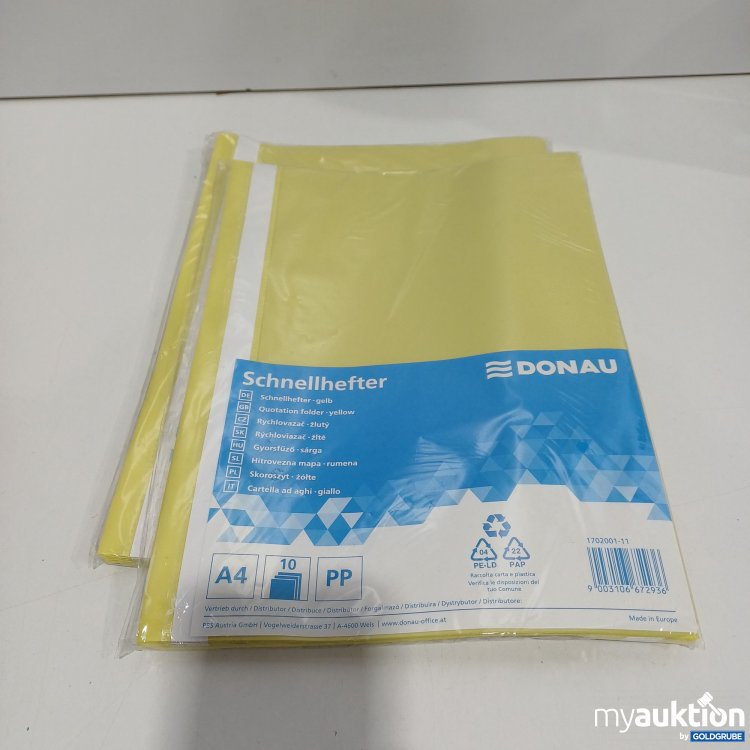 Artikel Nr. 895002: DONAU Schnellhefter 2x10Stk., gelb