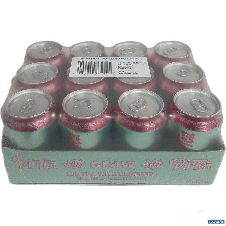 Artikel Nr. 921002: DirTea Ice Tea Erdbeere Minze 12x0,33L 