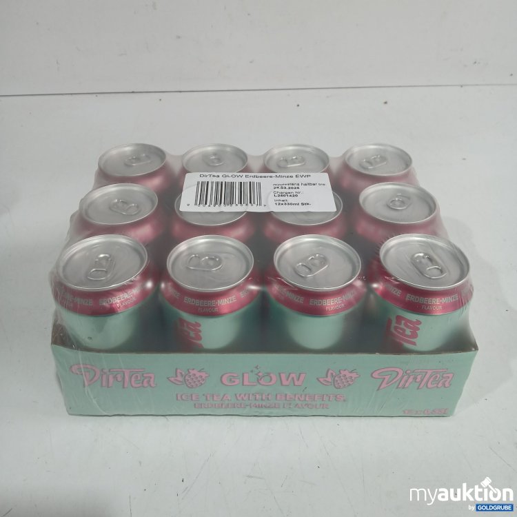 Artikel Nr. 921002: DirTea Ice Tea Erdbeere Minze 12x0,33L 