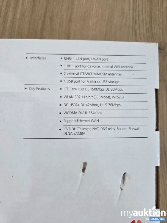 Artikel Nr. 927002 Artikel Nr. 927002: Huawei B880 LTE Wireless Gateway für A1 Netz