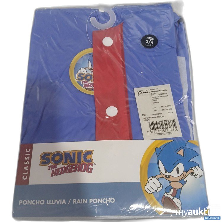 Artikel Nr. 929002: Sonic the Hedgehog Rain Poncho 