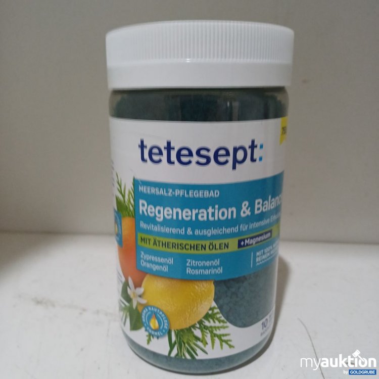 Artikel Nr. 987002 Artikel Nr. 987002: tetesept Meersalz-Pflegebad Regeneration & Balance 750g
