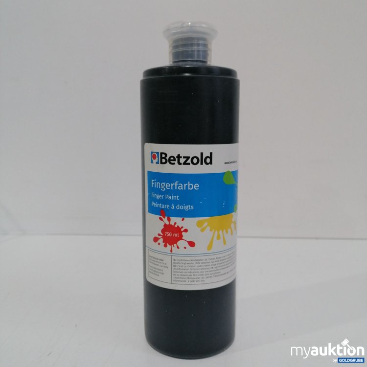 Artikel Nr. 439003 Artikel Nr. 439003: Betzold Fingerfarben 750ml schwarz