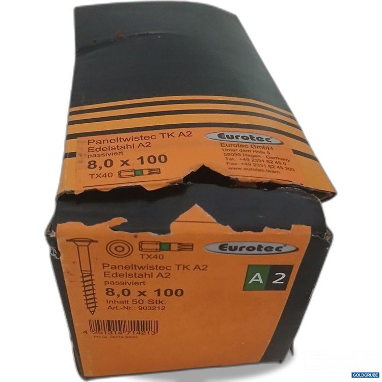 Artikel Nr. 933003 Artikel Nr. 933003: Eurotec Paneltwistec TK A2 Edelstahl A2 50 Stk 8,0x100