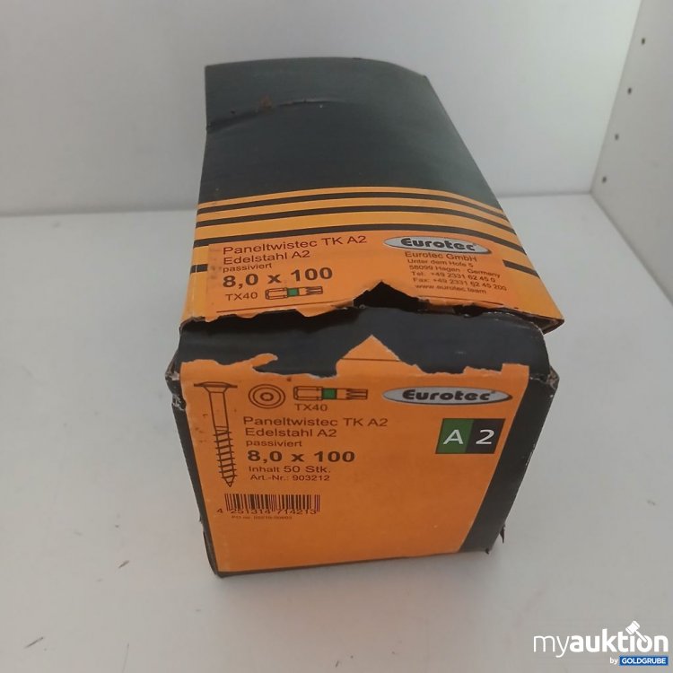 Artikel Nr. 933003 Artikel Nr. 933003: Eurotec Paneltwistec TK A2 Edelstahl A2 50 Stk 8,0x100