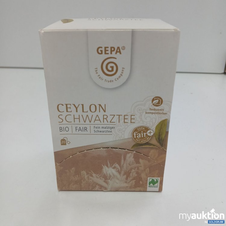 Artikel Nr. 833004 Artikel Nr. 833004: Gepa Ceylon Schwarztee 20 Teebeutel