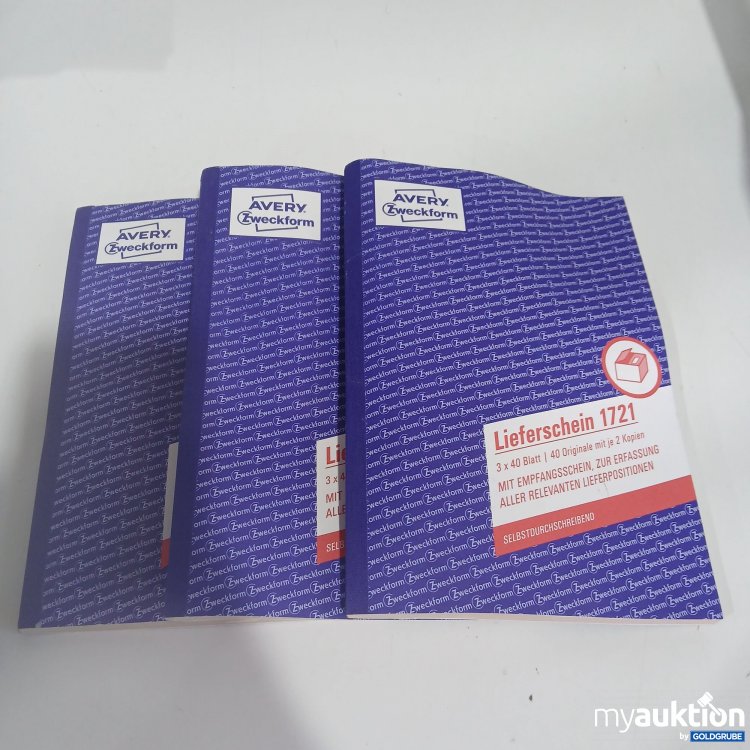 Artikel Nr. 862004: Avery Zweckform Lieferschein 1721 30x40Blatt