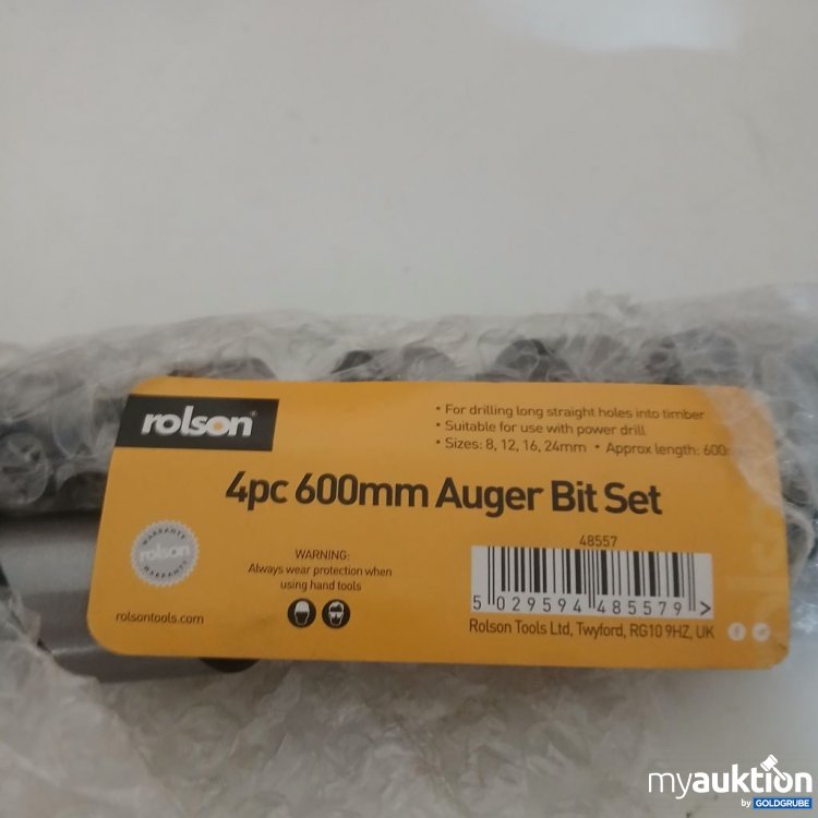 Artikel Nr. 933004 Artikel Nr. 933004: rolson 4pc Auger Bit Set 600 mm