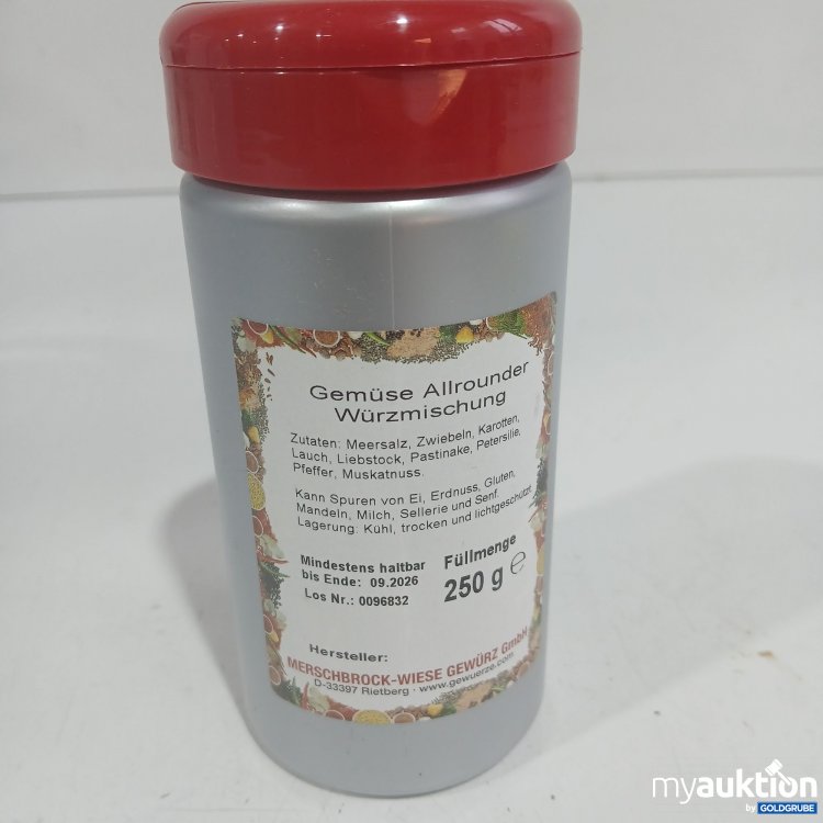 Artikel Nr. 970004 Artikel Nr. 970004: Gemüse Allrounder Würzmischung 250g