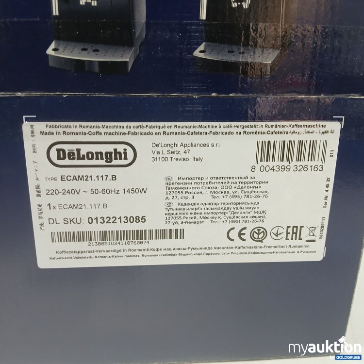 Artikel Nr. 524005 Artikel Nr. 524005: Delonghi Magnifica S ECAM21.117.B