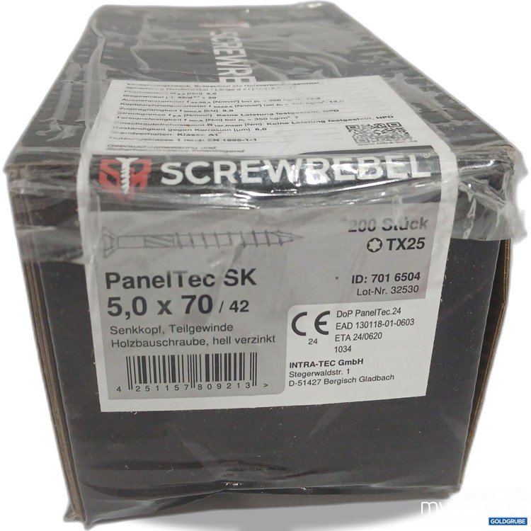 Artikel Nr. 888005 Artikel Nr. 888005: Screwrebel PanelTec Schrauben SK 5,0x70 TX25 200Stk