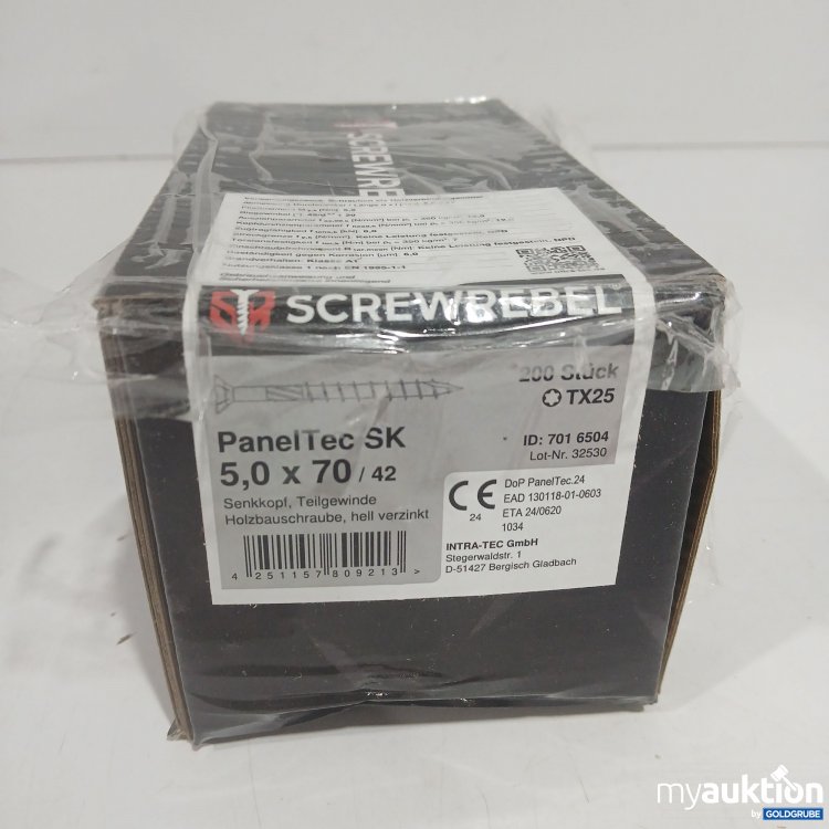 Artikel Nr. 888005 Artikel Nr. 888005: Screwrebel PanelTec Schrauben SK 5,0x70 TX25 200Stk