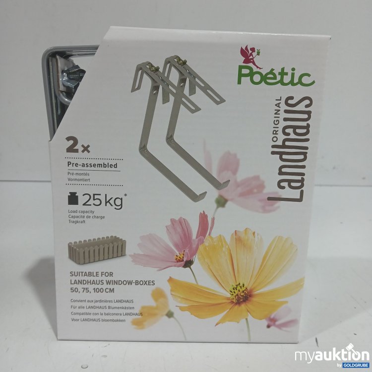 Artikel Nr. 929005: Poétic Original Landhaus Blumenkastenhalter 2x Tragkraft 25kg 