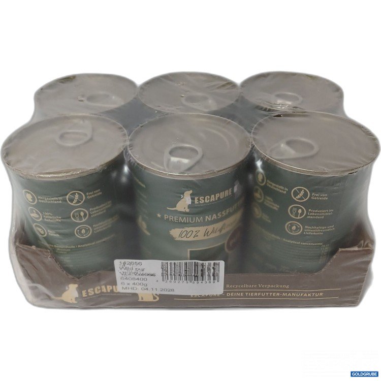 Artikel Nr. 981005 Artikel Nr. 981005: Escapure Premium Nassfutter Wild Pur 6×400g
