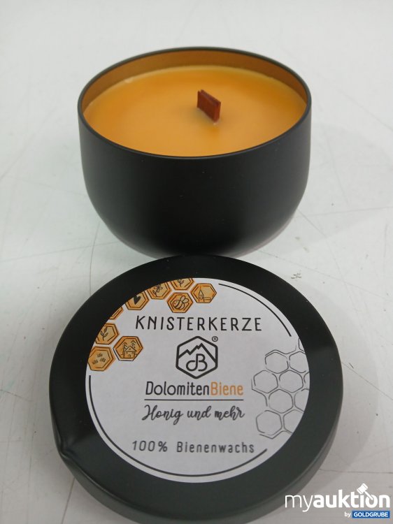 Artikel Nr. 995005 Artikel Nr. 995005: KNISTERKERZE Dolomiten Biene 100% Bienenwachs