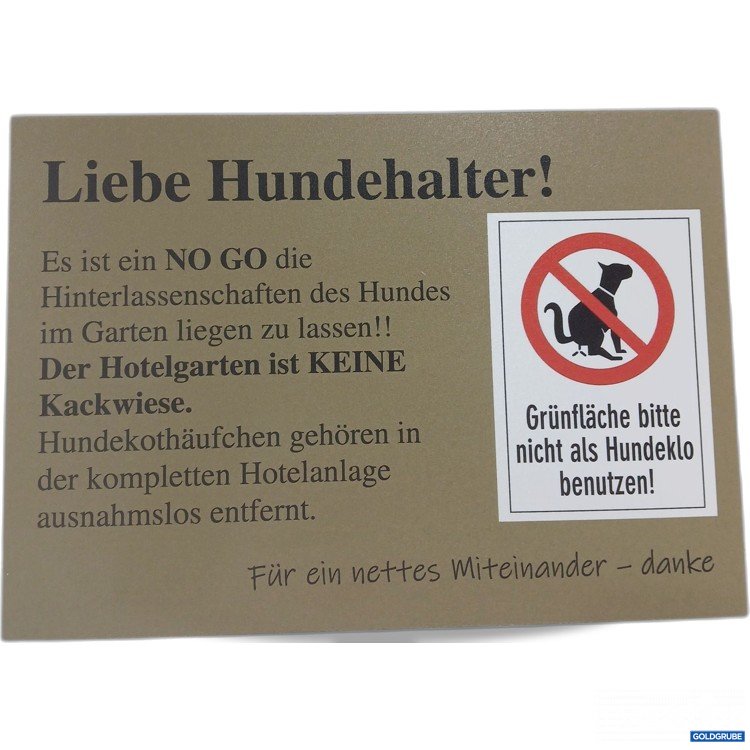 Artikel Nr. 524006: Schild ca. 30x20cm 