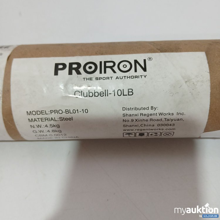 Artikel Nr. 832006 Artikel Nr. 832006: PROIRON Clubbell 10LB
