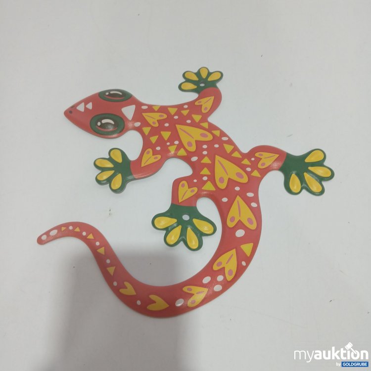 Artikel Nr. 847006: Metall-Gecko-Wanddekoration ca.23x23cm