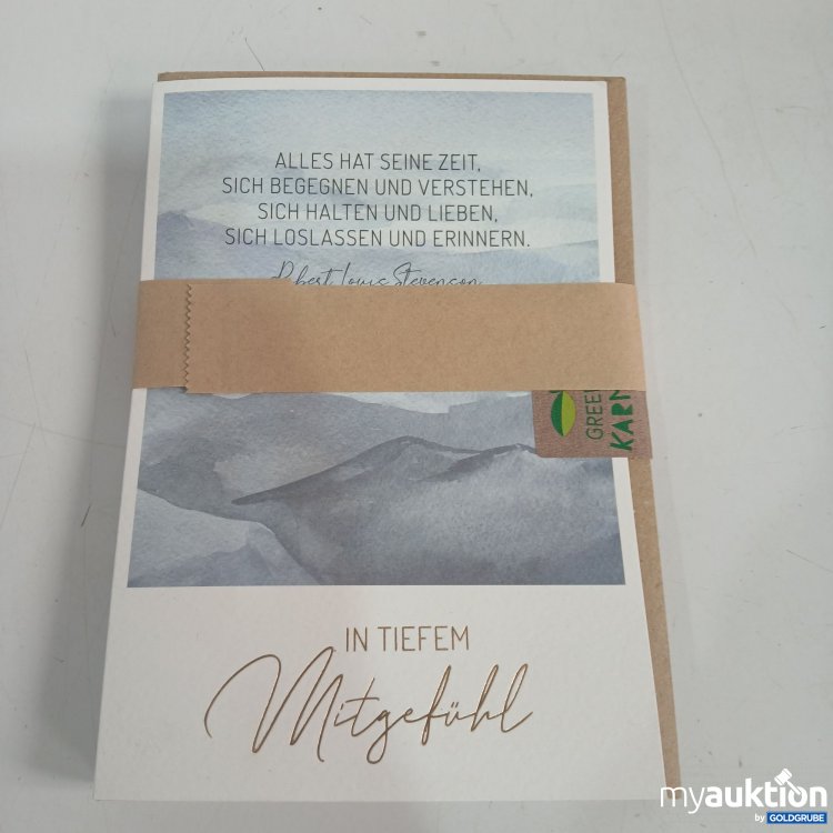 Artikel Nr. 853006: In Tiefem Mitgefühl Billet 