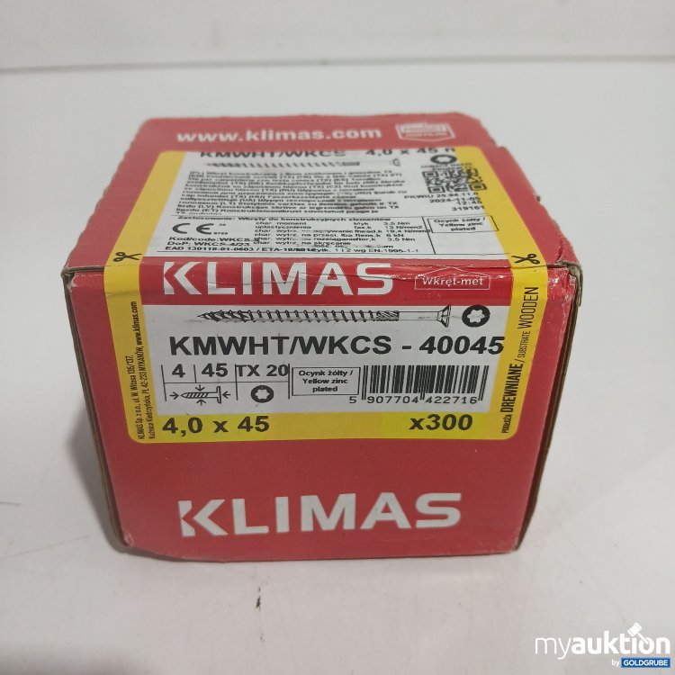 Artikel Nr. 894006: Klimas Schrauben 4,0x45n 300Stk 