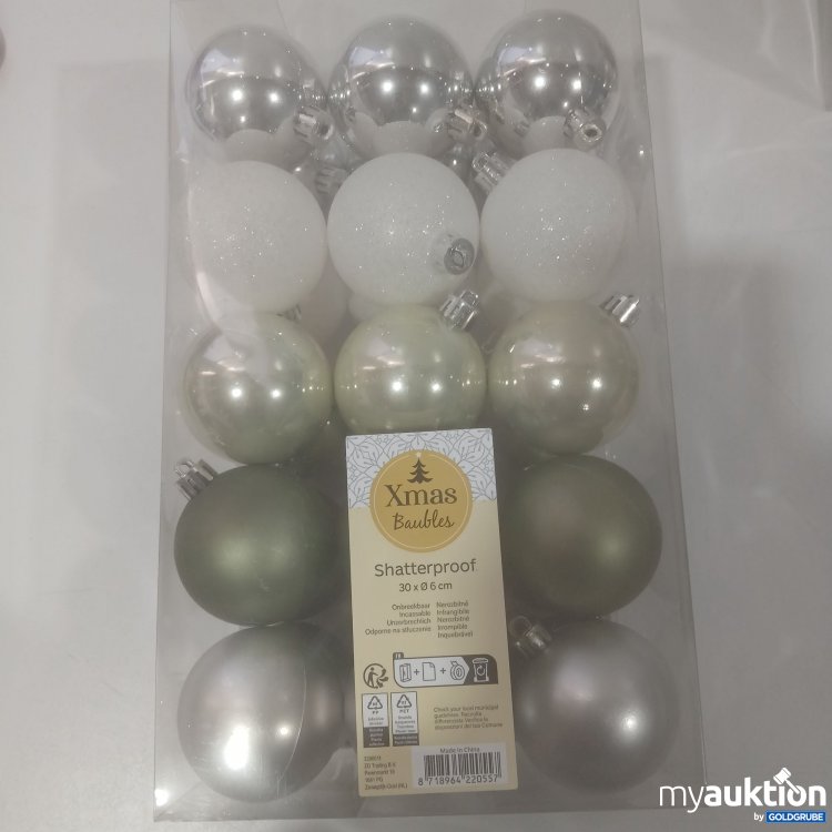 Artikel Nr. 912006 Artikel Nr. 912006: Xmas Baubles Shaterproof 30× ø6cm