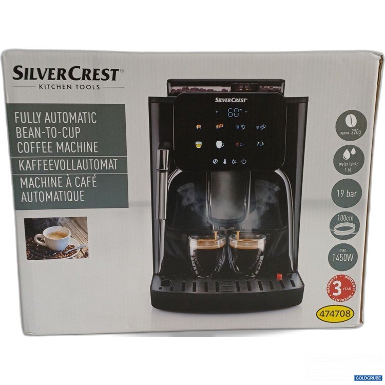 Artikel Nr. 961006: Silver Crest Fully Automatic Kaffeevollautomat 474708 