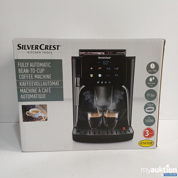 Artikel Nr. 961006: Silver Crest Fully Automatic Kaffeevollautomat 474708 