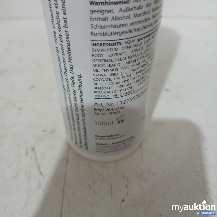Artikel Nr. 984006: ARTHRO MEDICAN Bad Füssinger Pferdebalsam Extra Stark 150ml