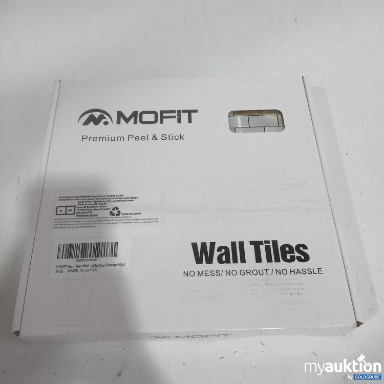 Artikel Nr. 464007 Artikel Nr. 464007: MOFIT Wall Tiles Premium Peel & Stick Metro Beige Champagne 10pcs
