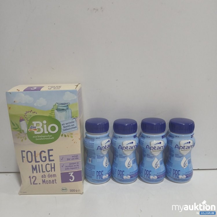 Artikel Nr. 479007 Artikel Nr. 479007: 4x200ml Aptamil Pre, dmBio Folge Milch 12. Monat 500g Verpackung verschmutzt