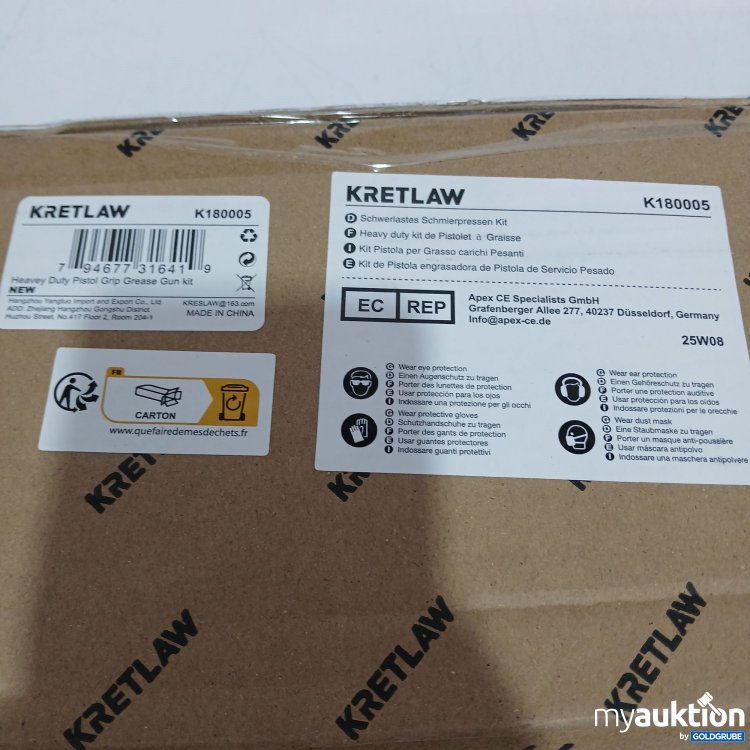 Artikel Nr. 897007: Kretlaw Schwerlastes Schmierpressen Kit K1800005 