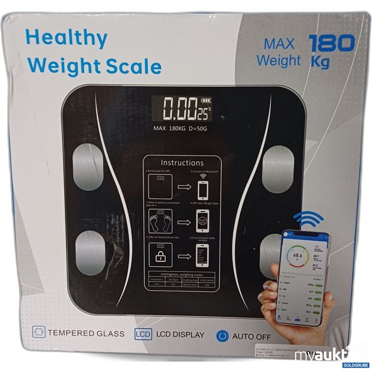 Artikel Nr. 917007: Körperfettwaage mit Bluetooth- und App-Funktion