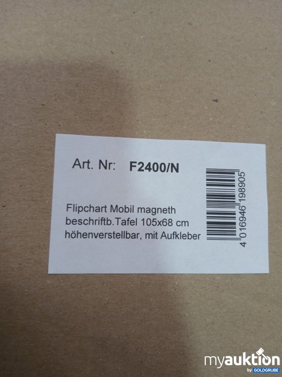 Artikel Nr. 960007: Flipchart Mobil Magnet 105x68cm höhenverstellbar mit Aufkleber Art.Nr: F240/N