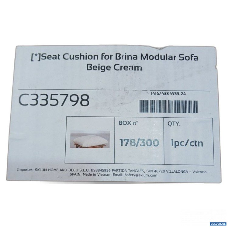 Artikel Nr. 467008 Artikel Nr. 467008: Sklum Seat Cushion for Brina Modular Sofa Beige Cream