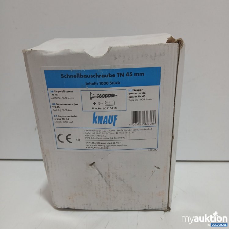 Artikel Nr. 471008 Artikel Nr. 471008: Knauf Schnellbauschraube TN 45 mm