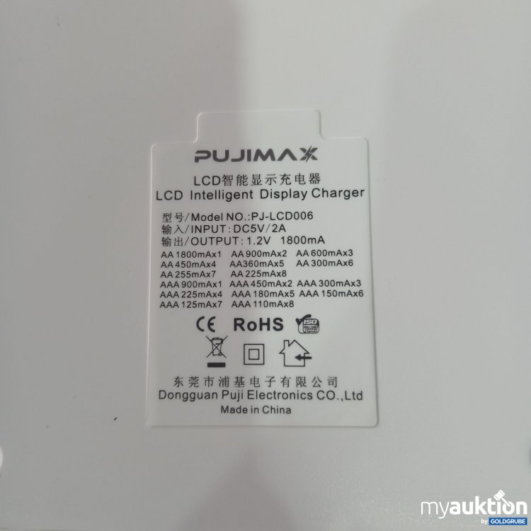 Artikel Nr. 841008 Artikel Nr. 841008: Pujimax Intelligent Display Charger PJ-LCD006