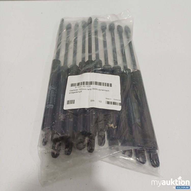 Artikel Nr. 899008: Gasfeder 320mm lang 300N dynamisch endgedämpft, 10Stk.
